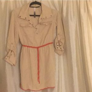 Kensie Safari Shirt Dress